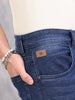 Low Fade Skinny Crop Jeans | Blue