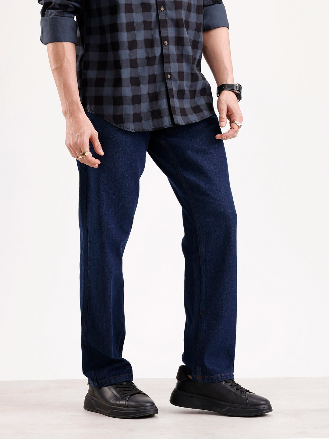 Classic Anti Fit Denim Jeans   |  Blue