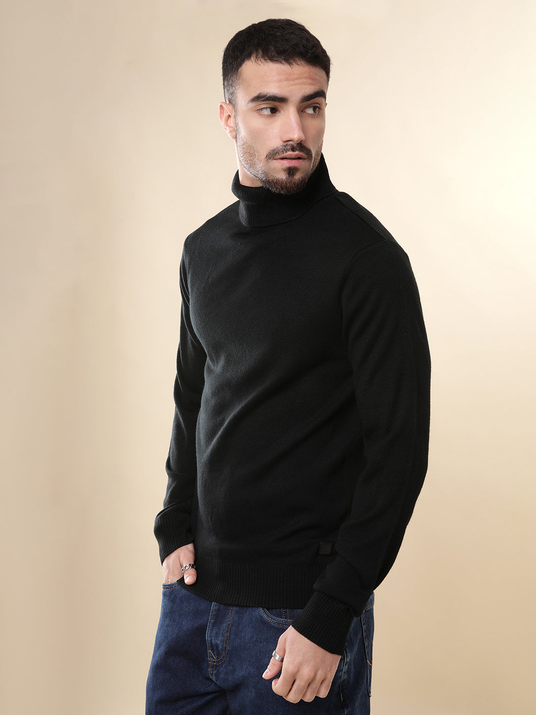 Prime Black Turtle Neck Sweater