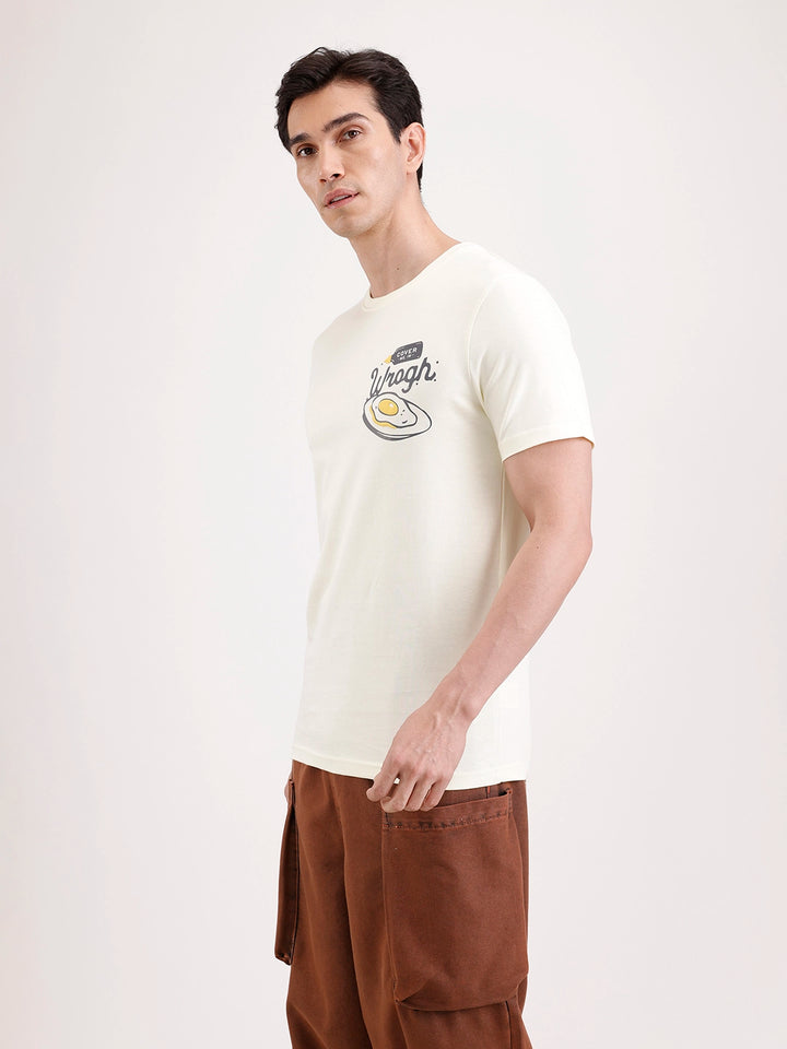 Classic Placement Printed T-Shirt   |  Yellow
