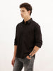 Solid Regular Fit Full Sleeve Shirt | Black