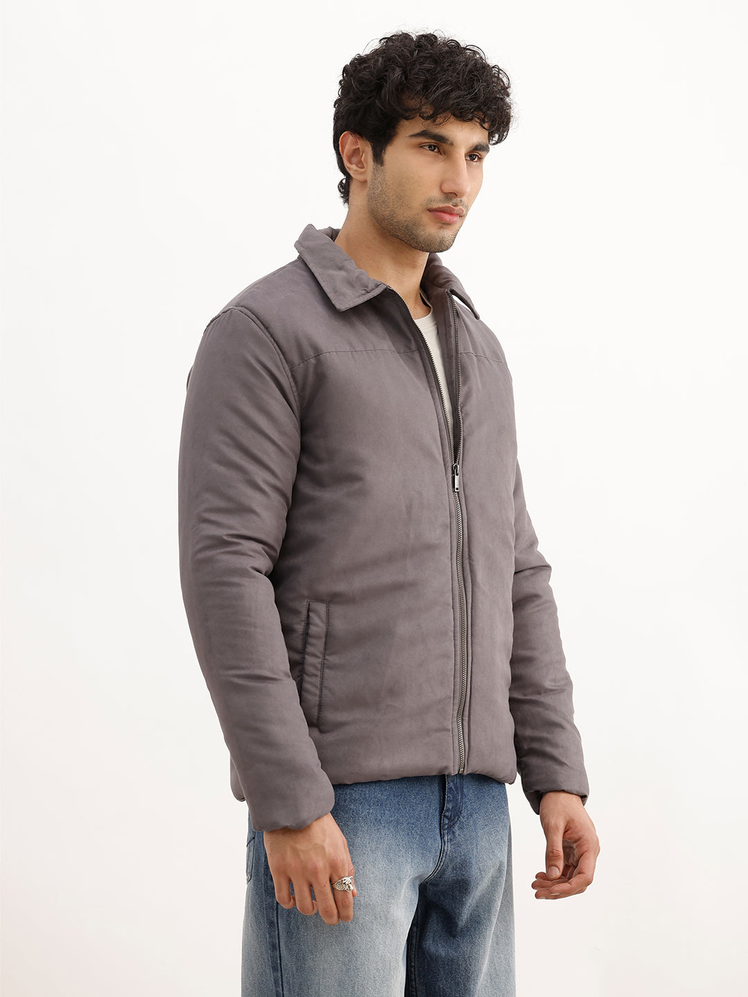 Washed Loose Fit Denim Jeans | Grey