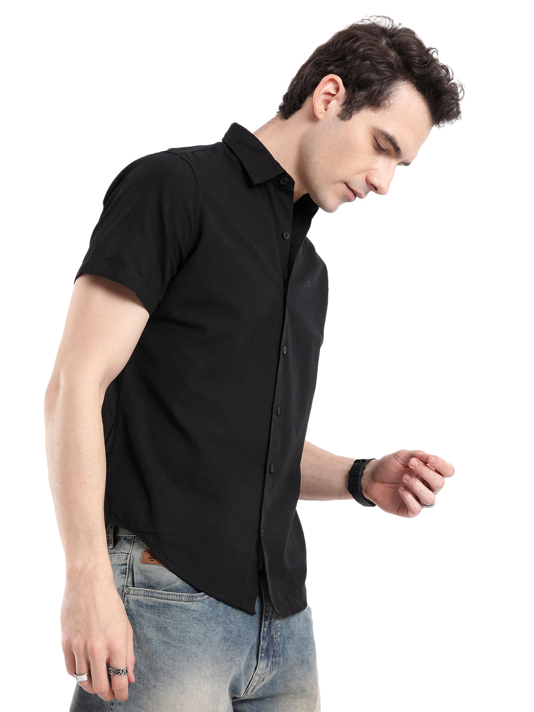 Black Vision Half Sleeve Shirt