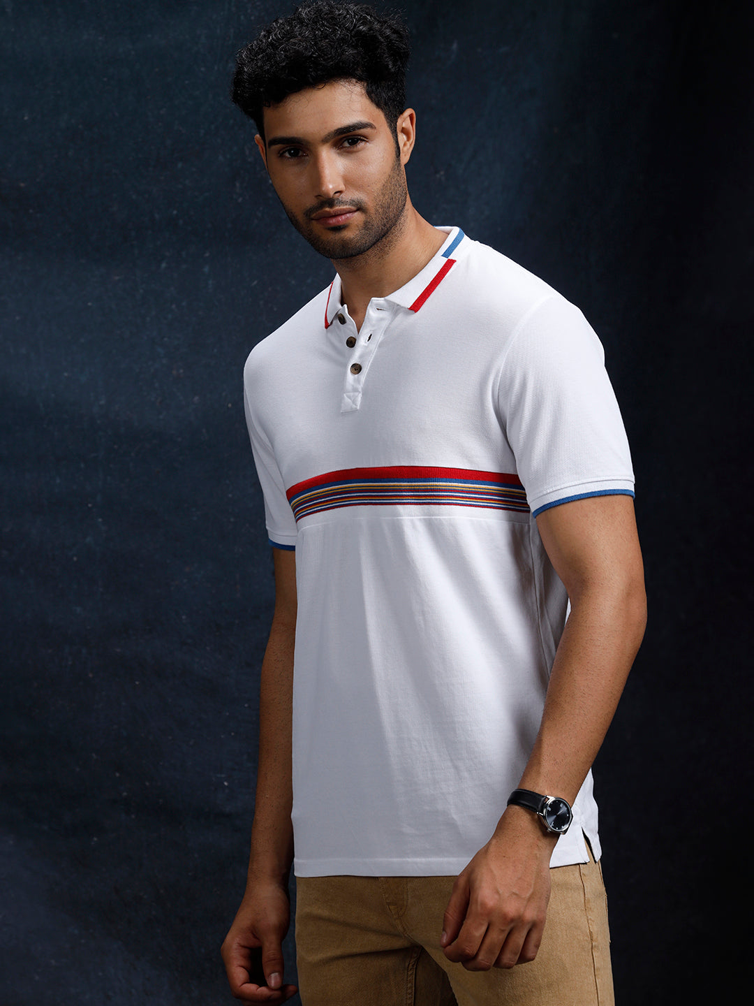 Select Stripes Polo T-Shirt