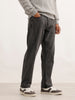 Anti Fit Embroidery Detail Denim Jeans | Black