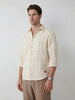 Comfort Fit Checkered Shirt | Off White