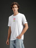 Regular fit Printed T-shirt for Men's | White
