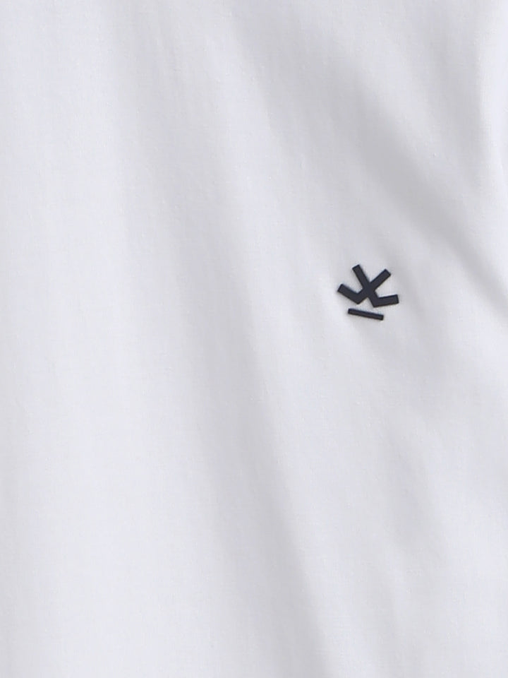 Turtle Neck Slim Fit T-Shirt | White