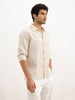 Solid Full Sleeve Shirt | Khaki