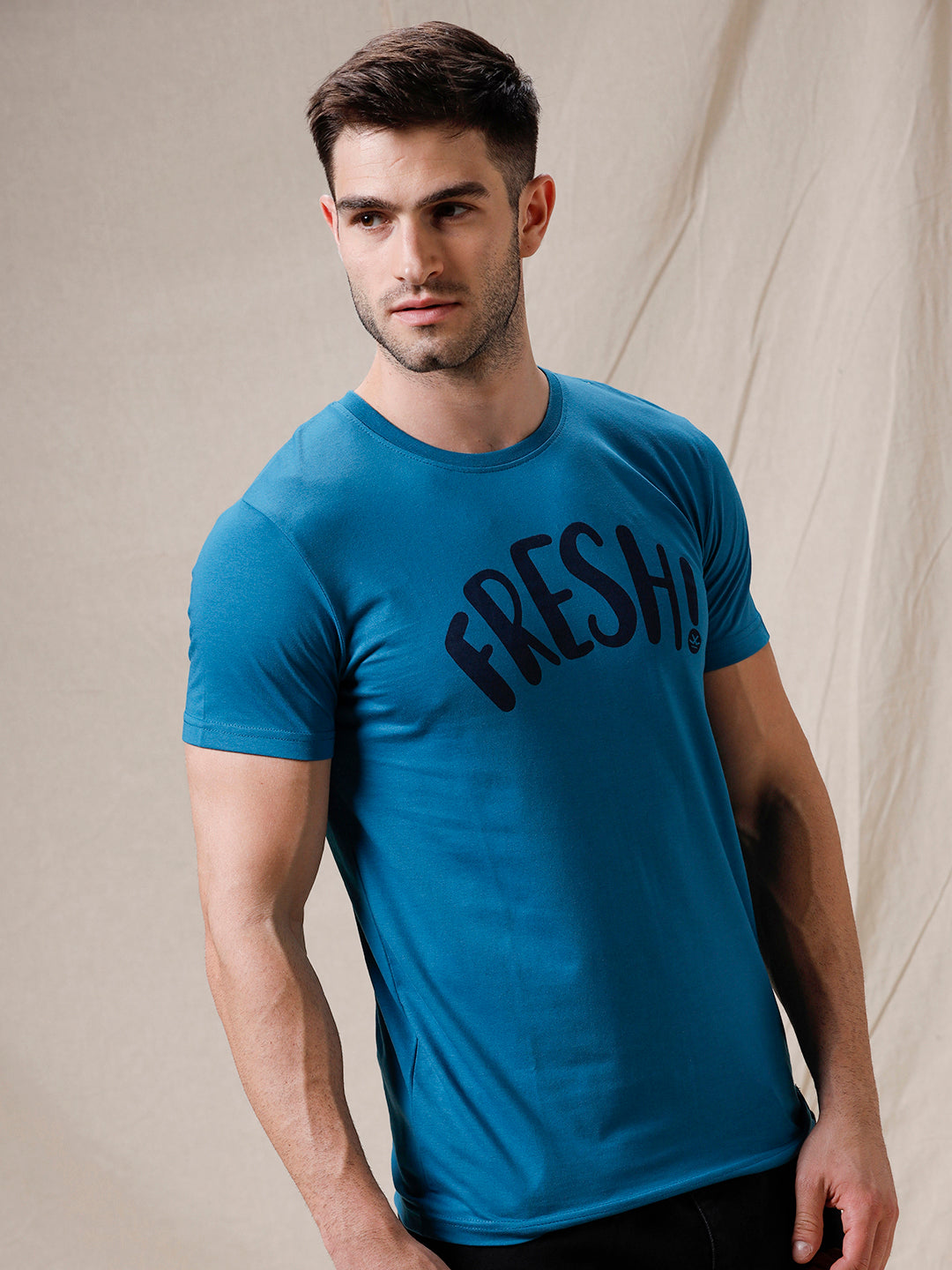 Fresh Print Teal T-Shirt