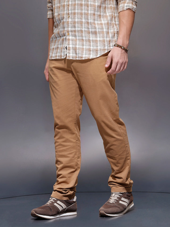 Casual Slim Fit Trouser  | Brown