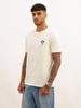 Slim Fit Placement Printed T-Shirt | White