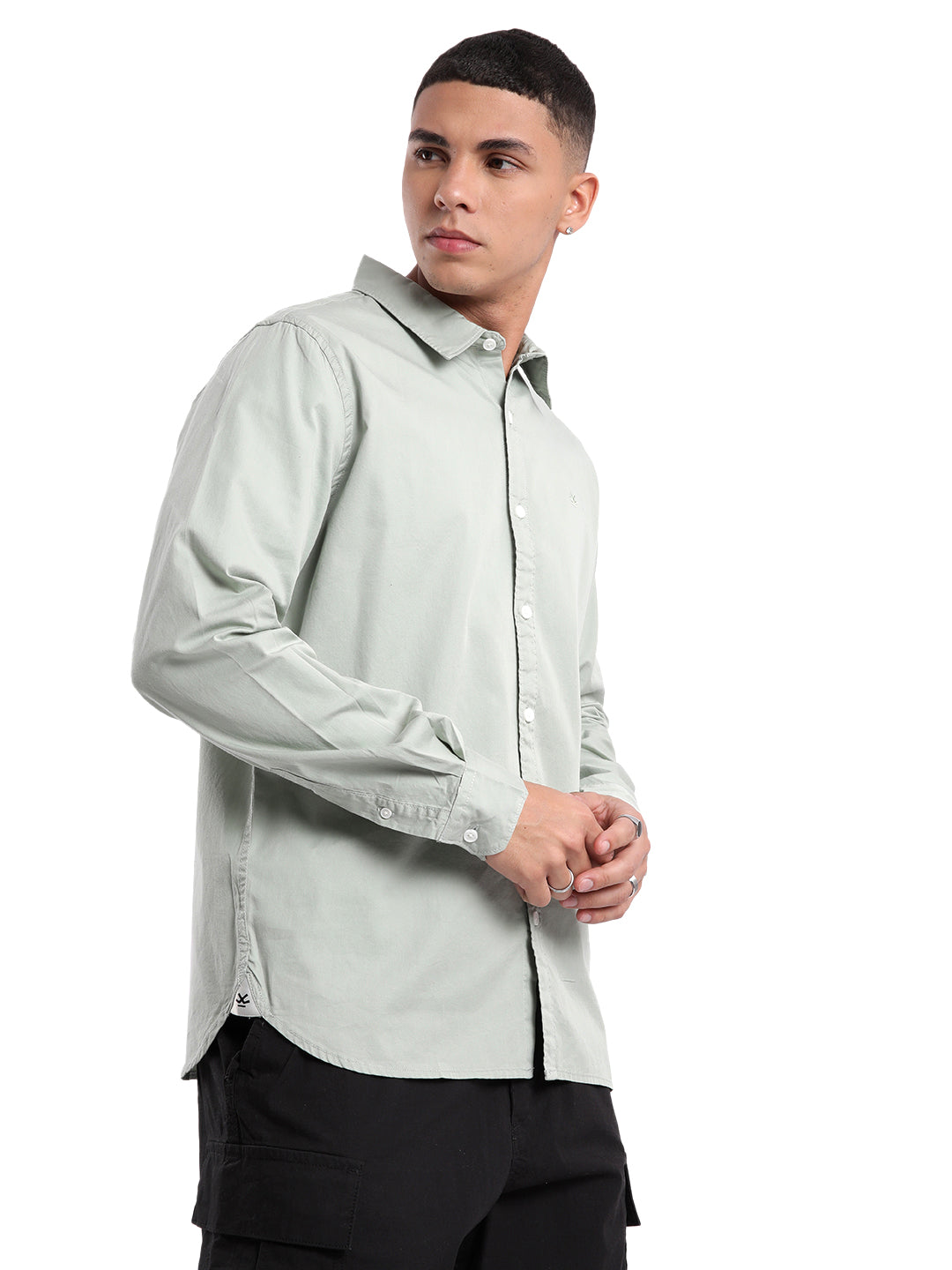 Premium Light Green Slim Fit Shirt