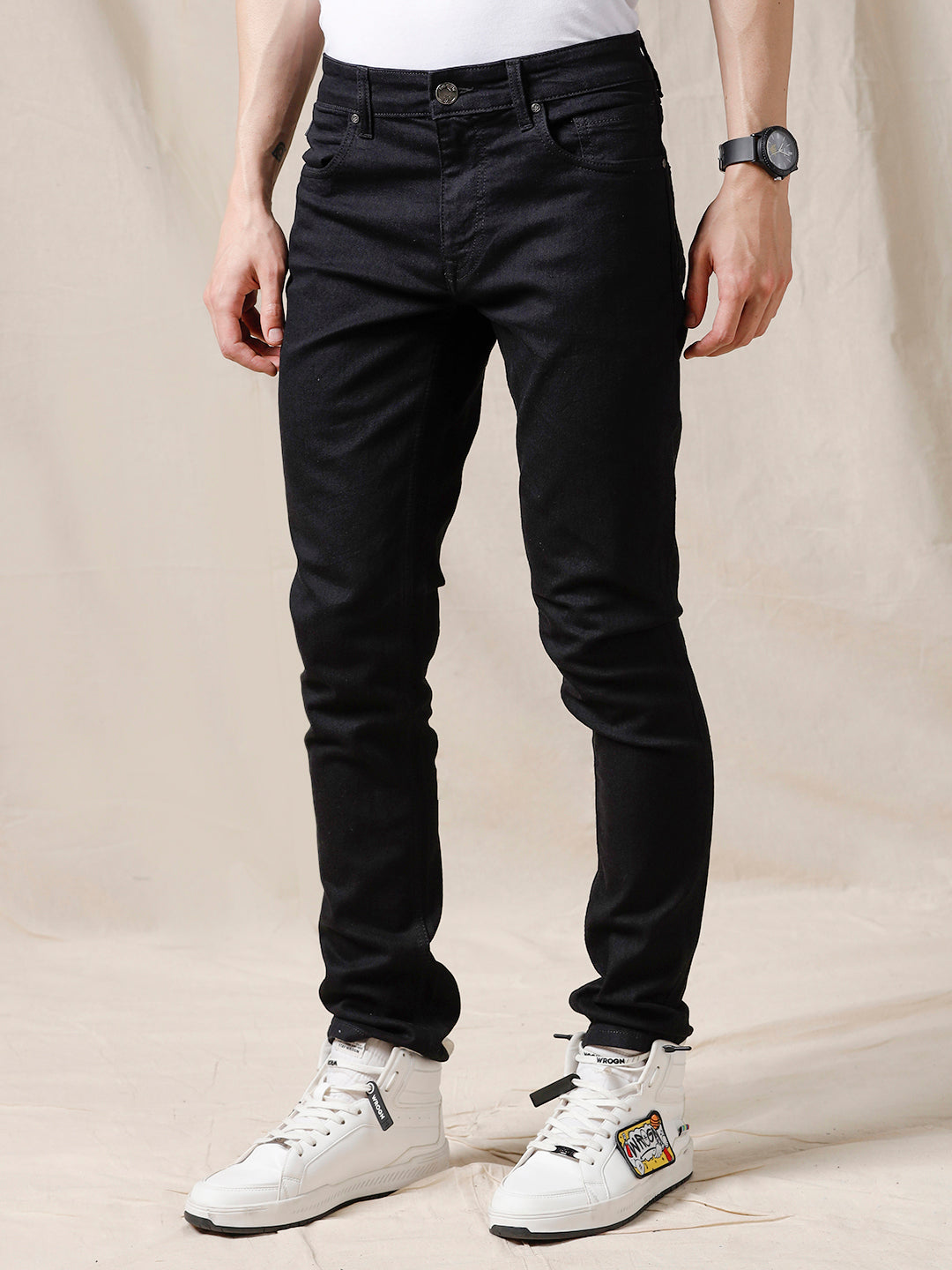 Solid Dash Slim Fit Jeans