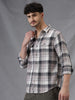 Double-Pocket Grey Tartan Shirt