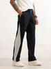 Classic Side Stripe Loose Fit Track Pant | Navy Blue