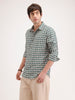 Slim Fit AOP Full Sleeve Shirt | Green