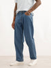 Loose Fit Faded Denim Jeans | Light Blue