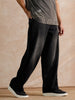 Casual Heavy Fade Baggy Fit Jeans | Dark Grey