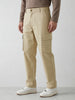 Men's casual cargo loose fit trousers | Beige