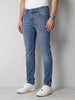 Solid Slim Fit Denim Jeans | Light Blue