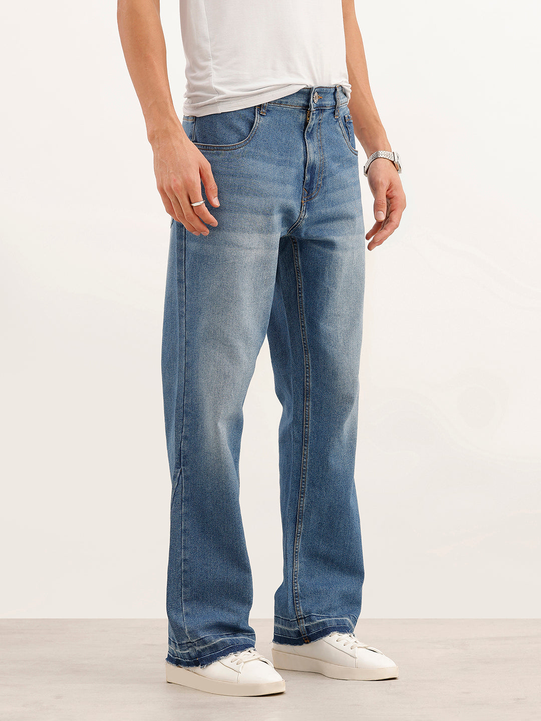 Classic Bootcut Denim Jeans | Light Blue