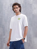Casual Men’s Oversized T-Shirt Featuring Netflix | White