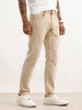 Solid Slim Fit Denim Jeans | Beige
