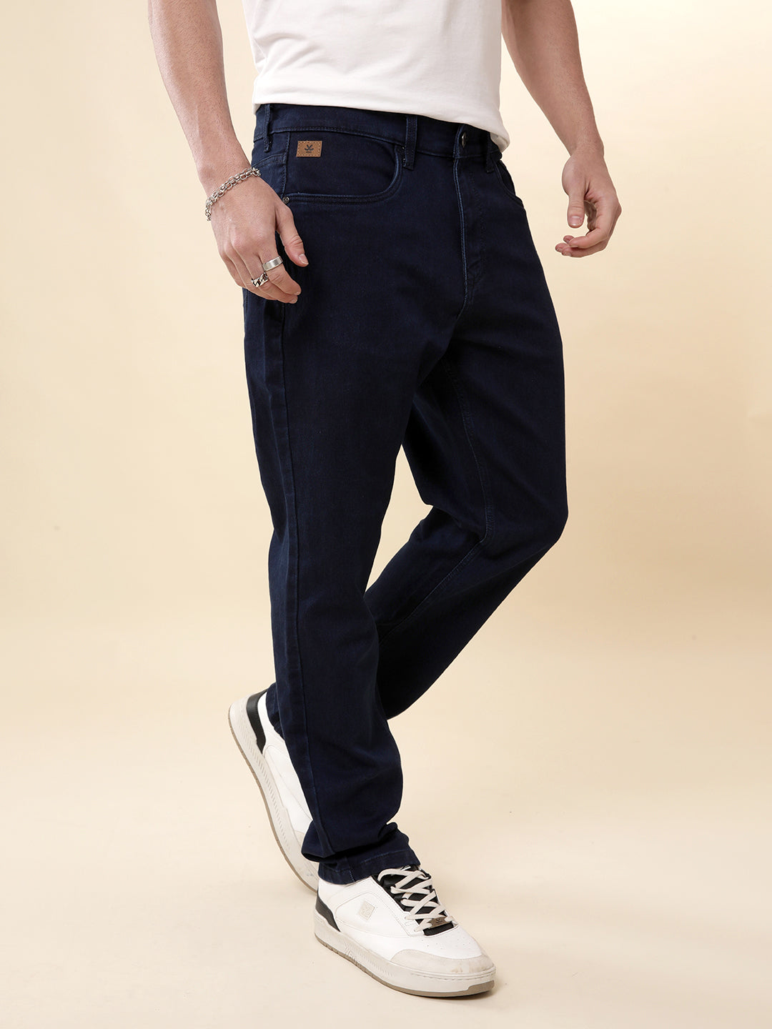 Darkstone Navy Relaxed Fit Jeans