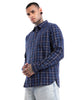 Navy Checks Pure Cotton Shirt