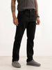 Solid Slim Fit Denim Jeans | Black