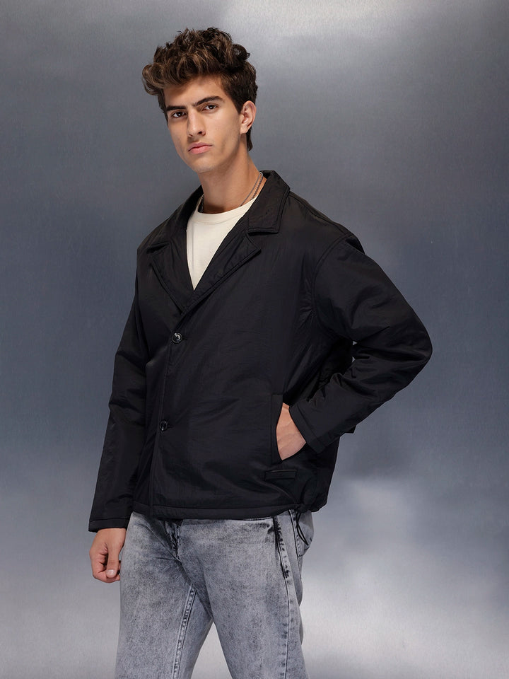 Minimal Black Lightweight Jacket | Black