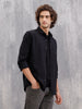 Solid 100%Cotton Regular Fit Shirt | Black