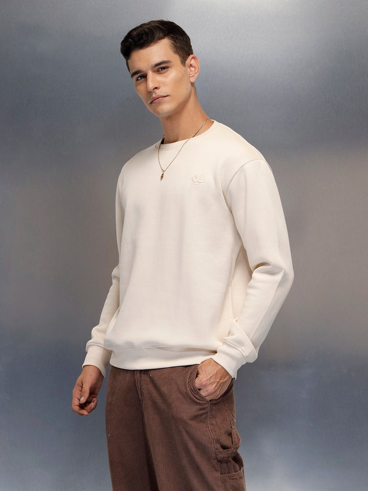 men's casual comfort fit sweatshirt | Beige
