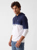 Slim Fit Tie Dyed Hooded Sweatshirt | White