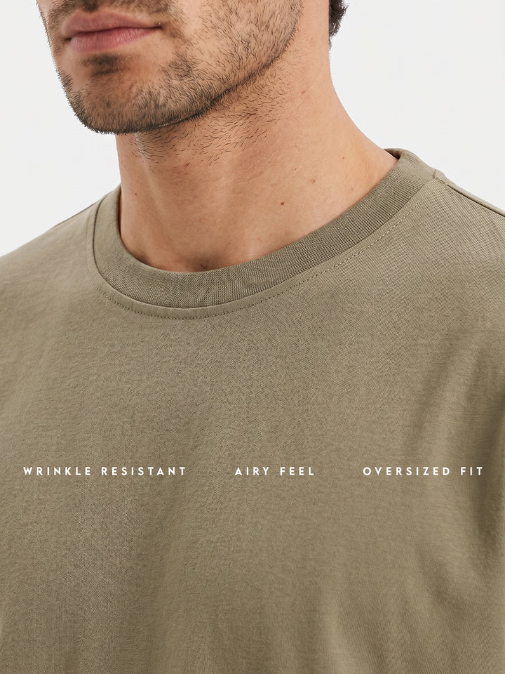 No Brainer Bounce Oversized T-Shirt | Essential | Olive