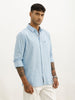 Classic Slim Fit Striped Shirt | Blue