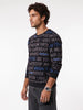 Classic Typography AOP Sweatshirt | Black