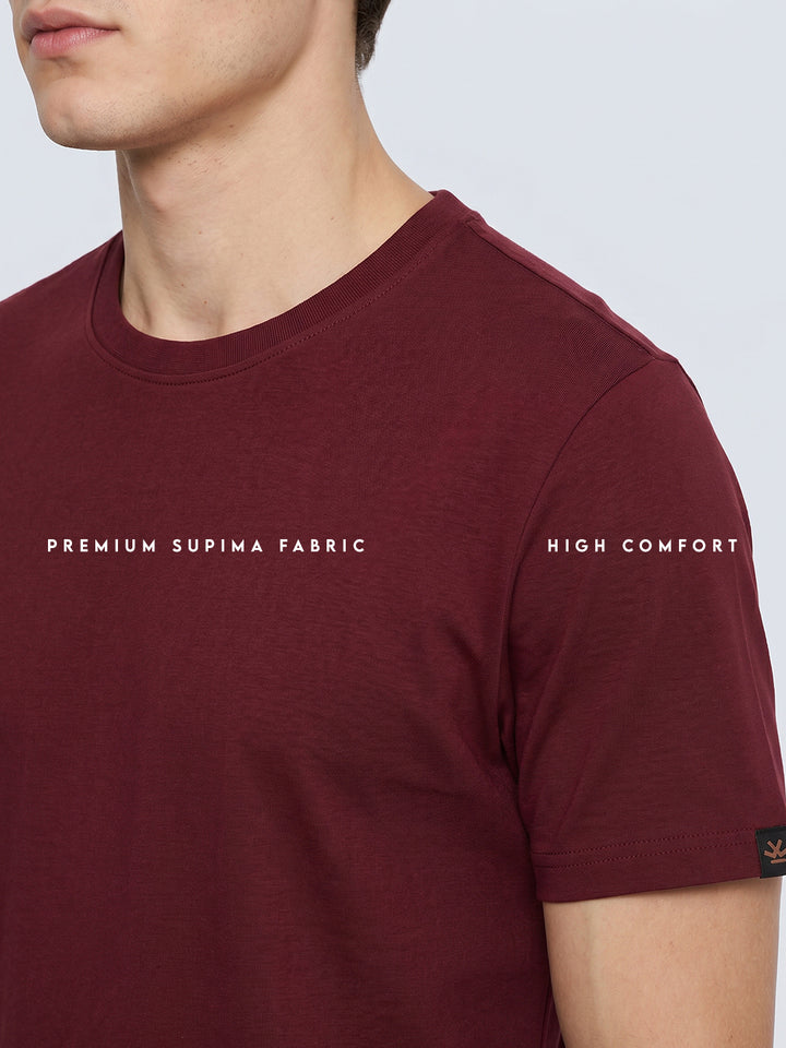 Essential Supima Crew Neck T-Shirt | Essential | Wine