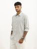 Classic Slim Fit Striped Shirt | Light Green