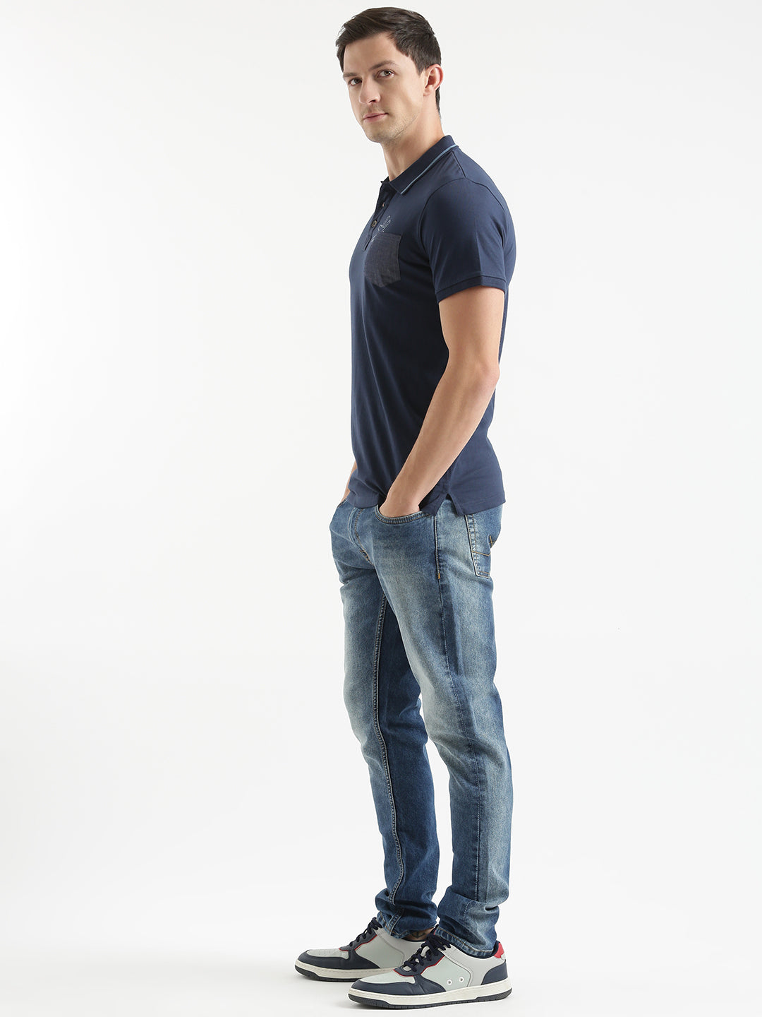 Classic Stitch Solid Polo T-shirt