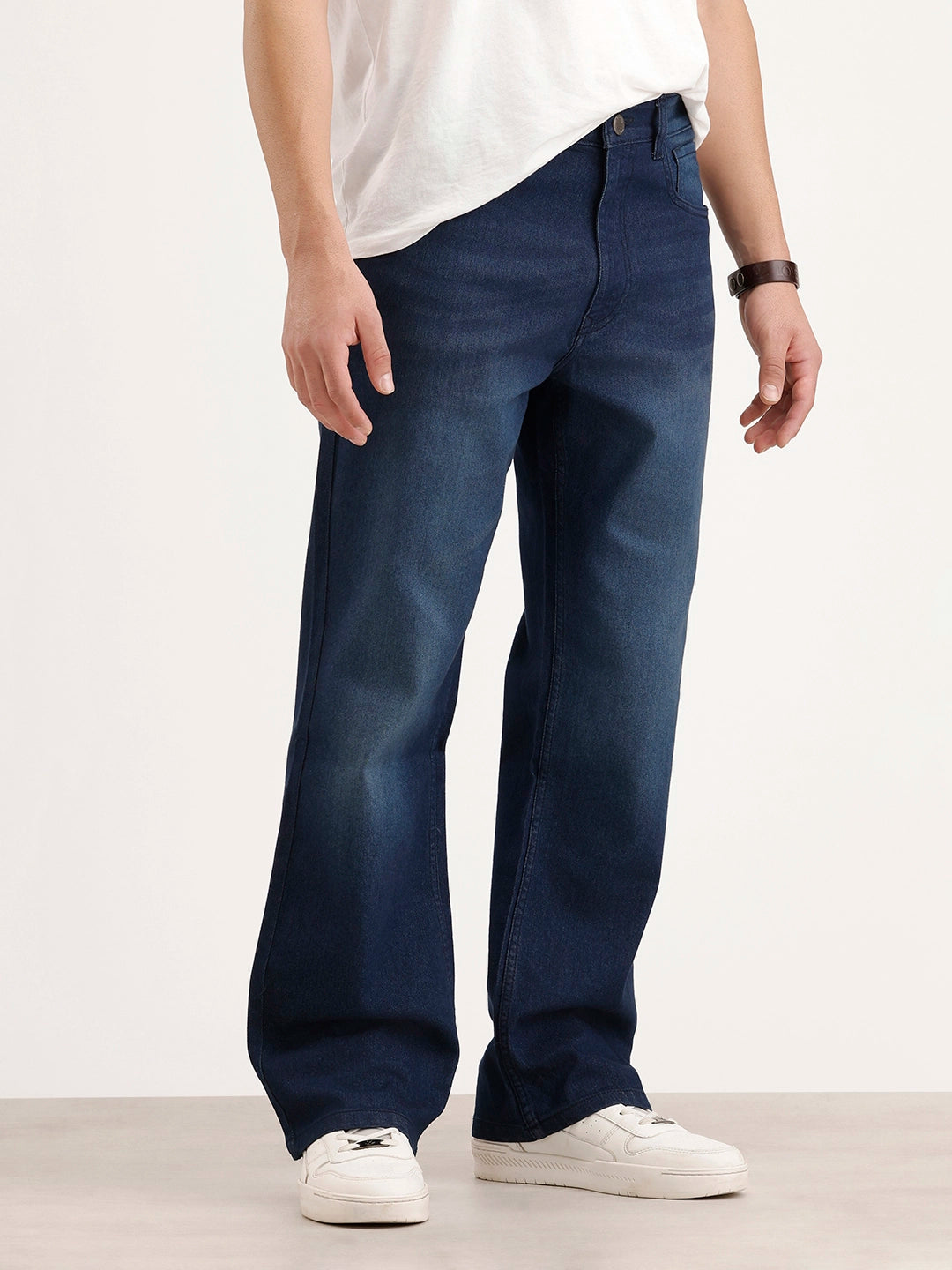 Boot Cut Fit Denim Jeans | Dark Blue