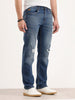 Distressed Anti Fit Denim Jeans | Blue