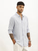 Classic Slim Fit Striped Shirt | Blue