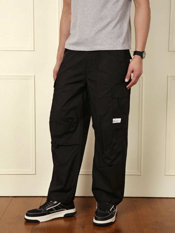 Classic Black Parachute Pants