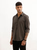 Slim Fit Full Sleeve Shirt | Dark Grey