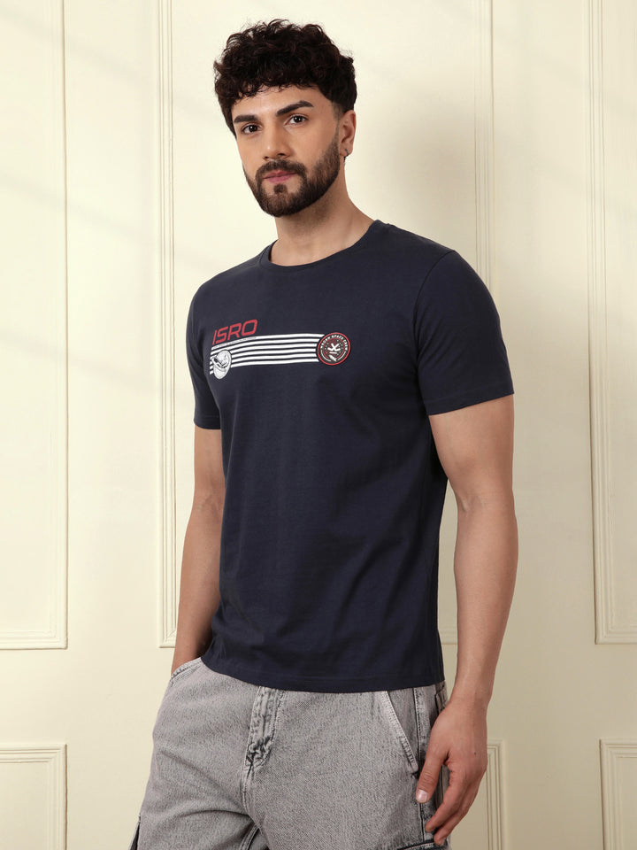 ISRO Print Casual T-Shirt