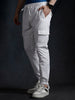 White Solid Cargo Jogger