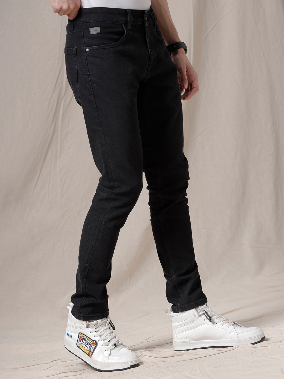 Solid Trend Black Jeans