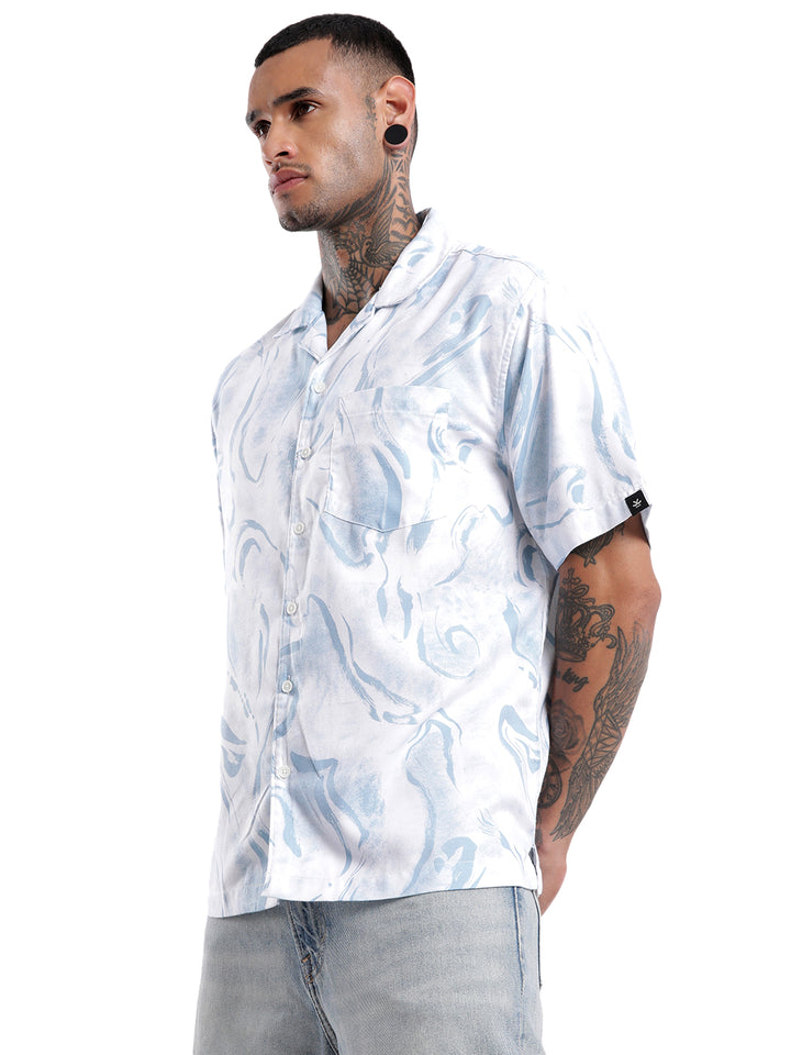 Classic AOP Blue Shirt